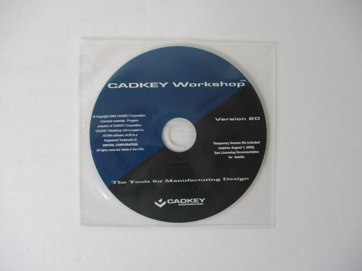 CADKEY Workshop Version 20 Software & Update Guide - Manufacturing Design (2002)