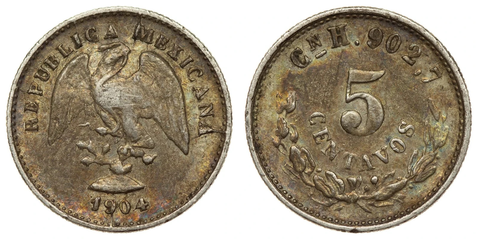 Mexico - 5 Centavos 1904 - Silver