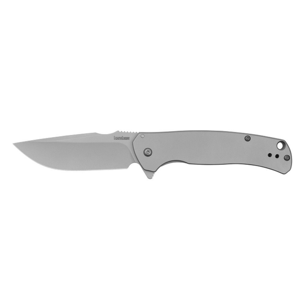 Kershaw Scour Assisted Folding Knife 3.3" Bead-Blasted Stainless Silver - 1416X