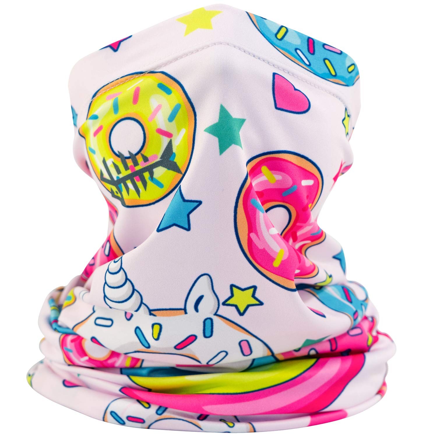BASSDASH Kids' UPF 50+ UV Protection Neck Gaiter Fishing Cycling Mask 3-13 Years