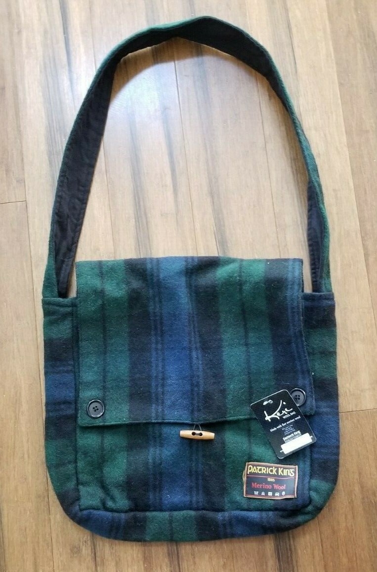 PATRICK KING Woollen Company Scottish Tartan Messenger Bag - FINE MERINO WOOL