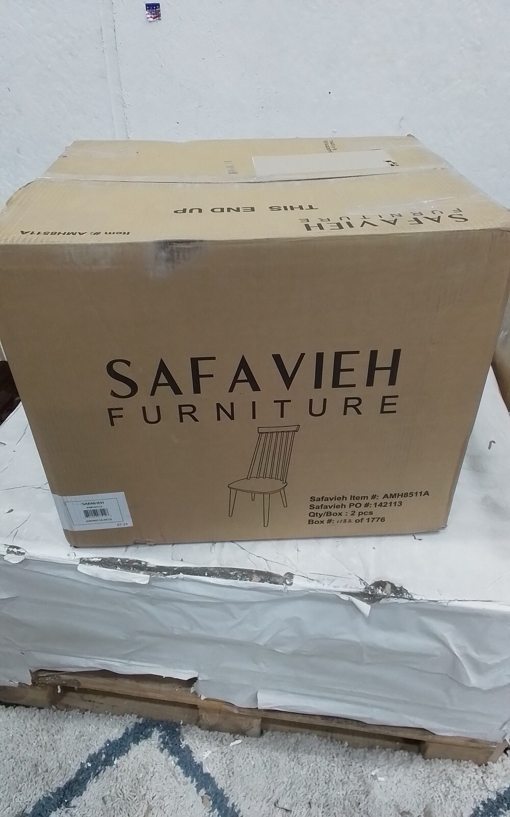 Safavieh BURRIS SIDE CHAIR, Reduced Price 2172752528 AMH8511A