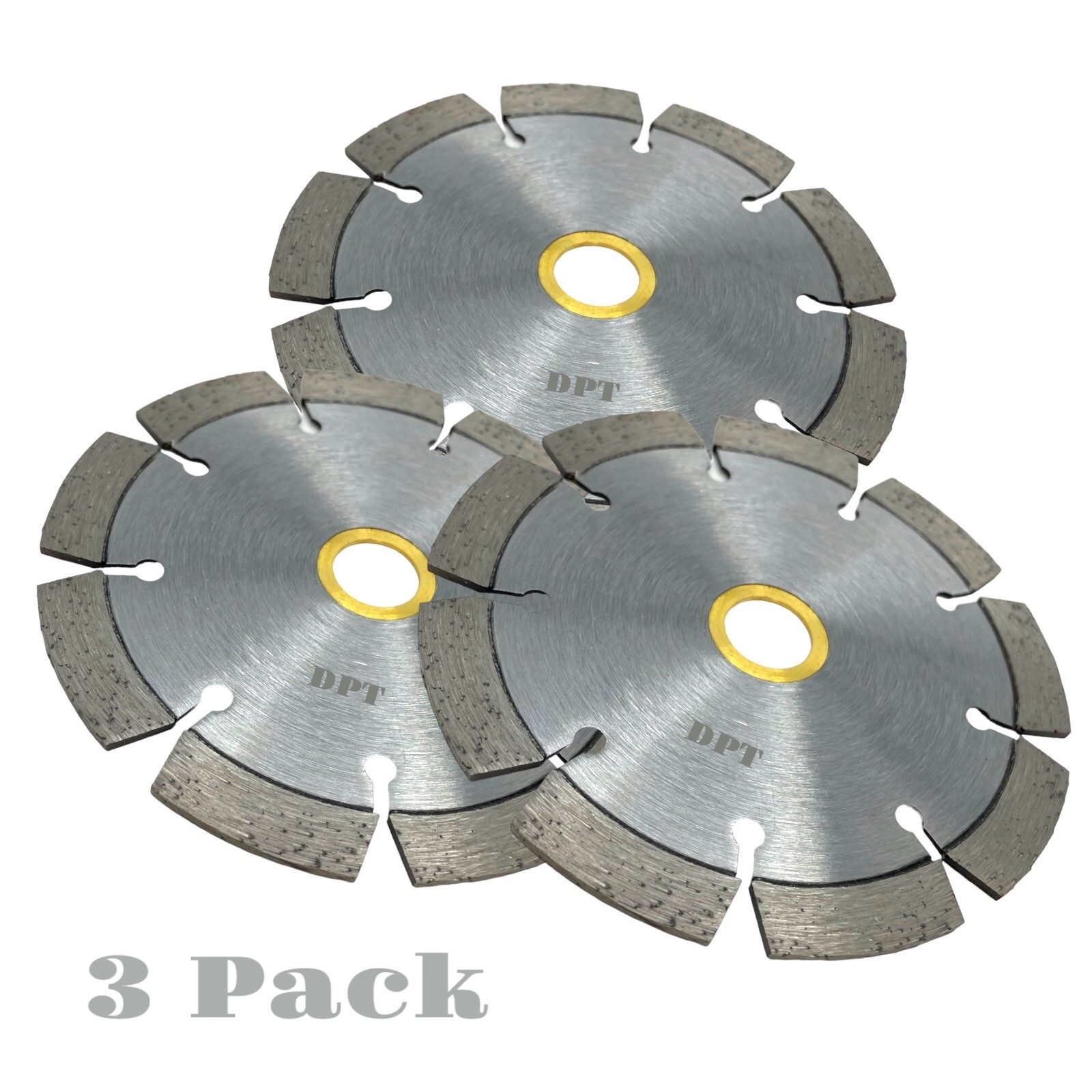 4-1/2"  Diamond Saw Blade for Concrete Bricks Blocks Stones Segmented 3 Pack