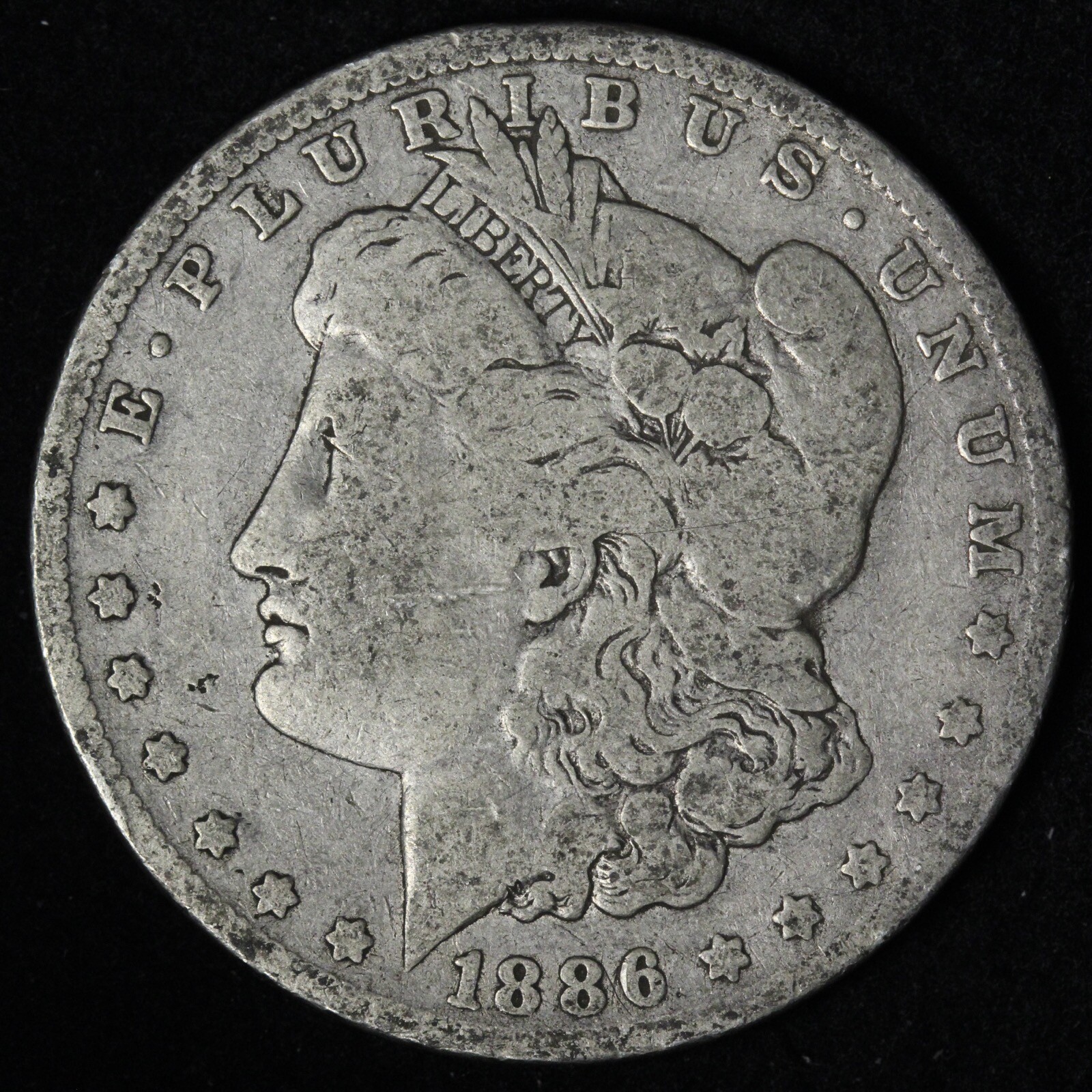 1886-O Morgan Silver Dollar CHOICE FINE E536