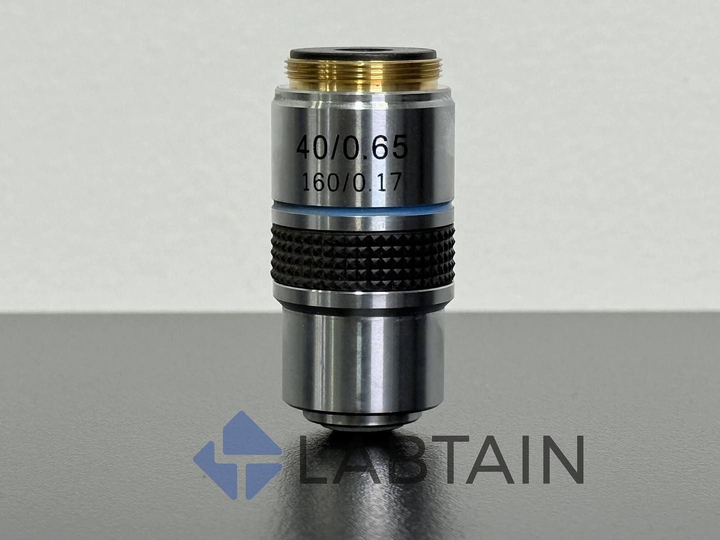 Achromatic Objective – 40x / 0.65 – 160 / 0.17 – RMS Thread – Blue Band