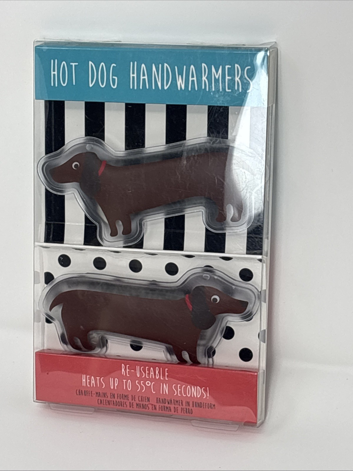 Paladone Hot Dog Warmers Dachshund Dog Reusable hand warmer new NIP