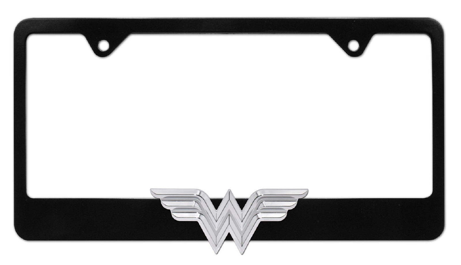 Wonder Woman 3D Black License Plate Frame