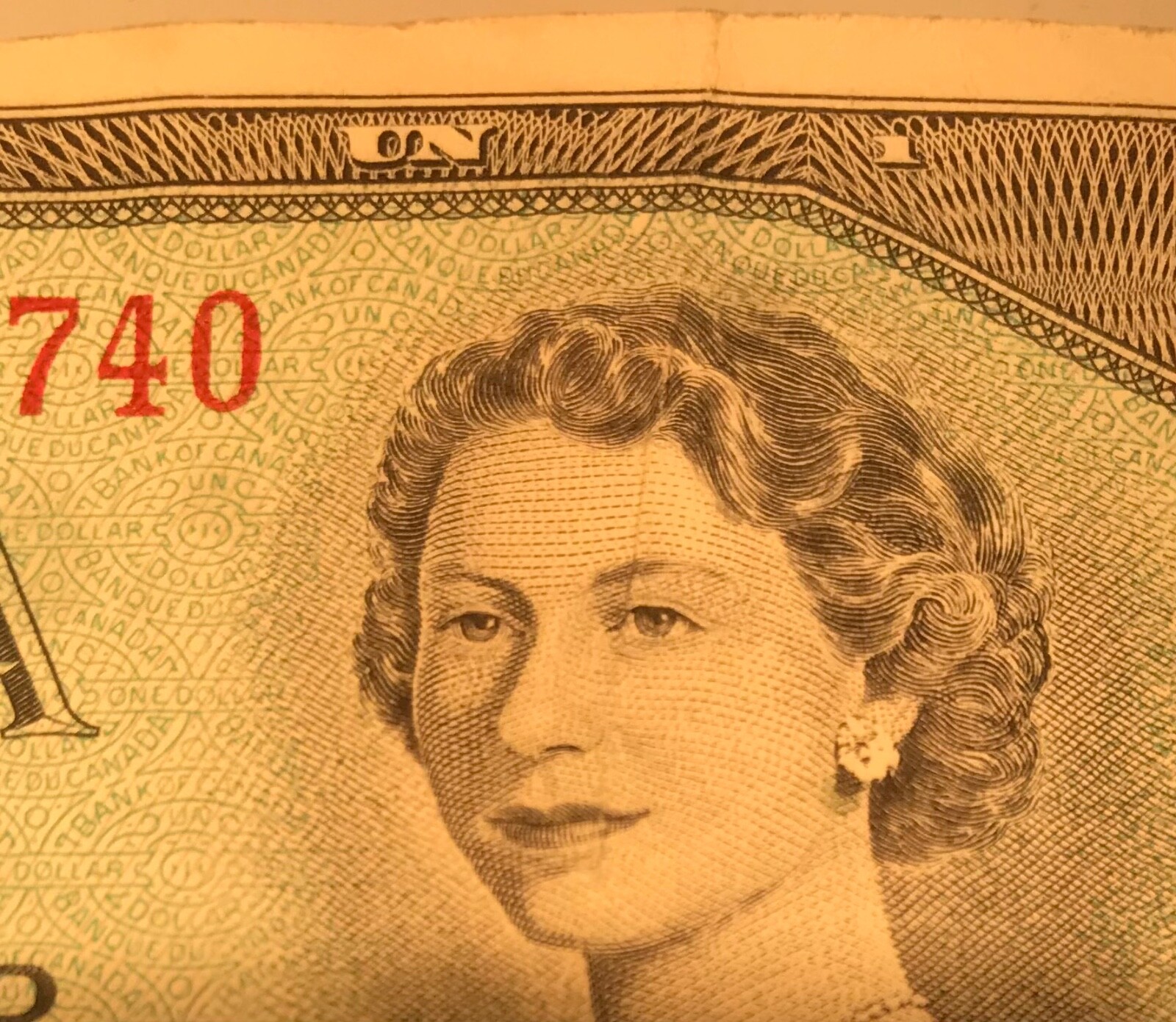 1954 Canada 1 Dollar Circulated Replacement Beattie Rasminsky Banknote