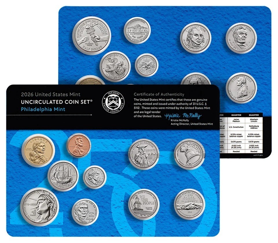2026 Uncirculated Coin Set