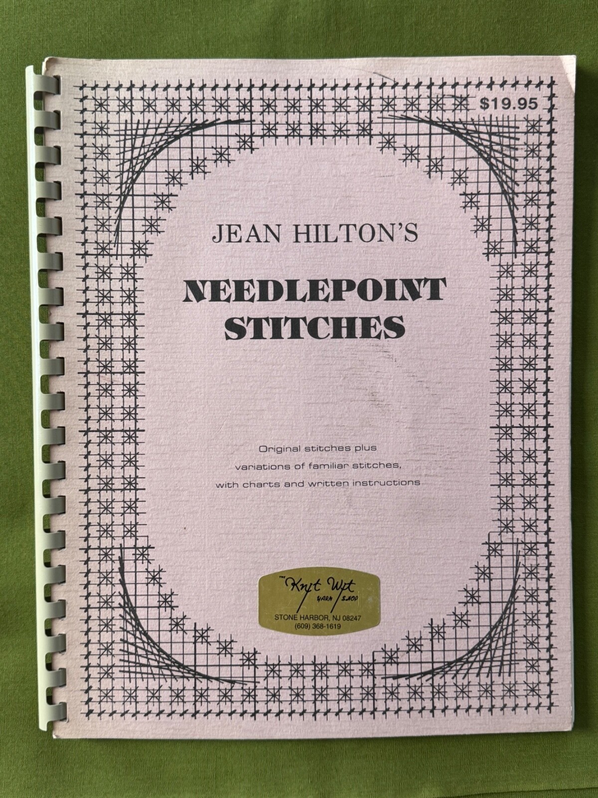 Jean Hilton’s Needlepoint Stitches Orig Stitches Plus… 1988 2nd Printing LKNU