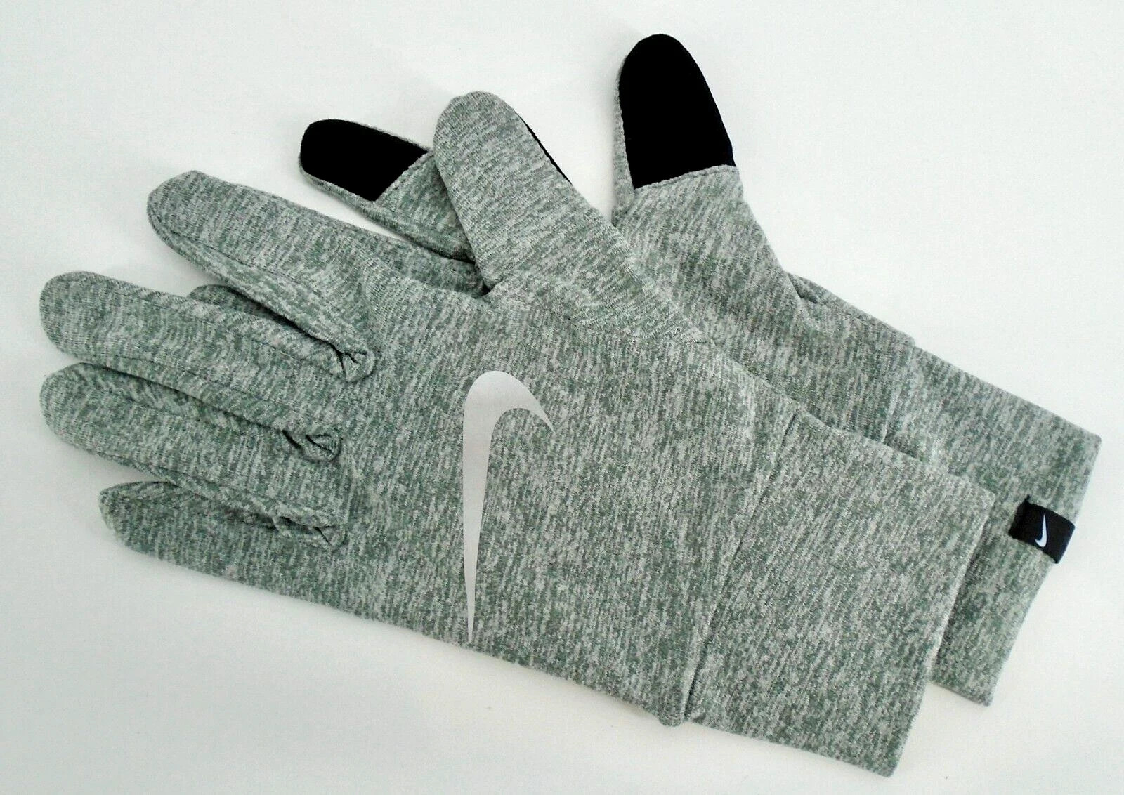 Nike Lightweight Tech Gloves Men's Large Accelerate Touch Screen Grey/Silver