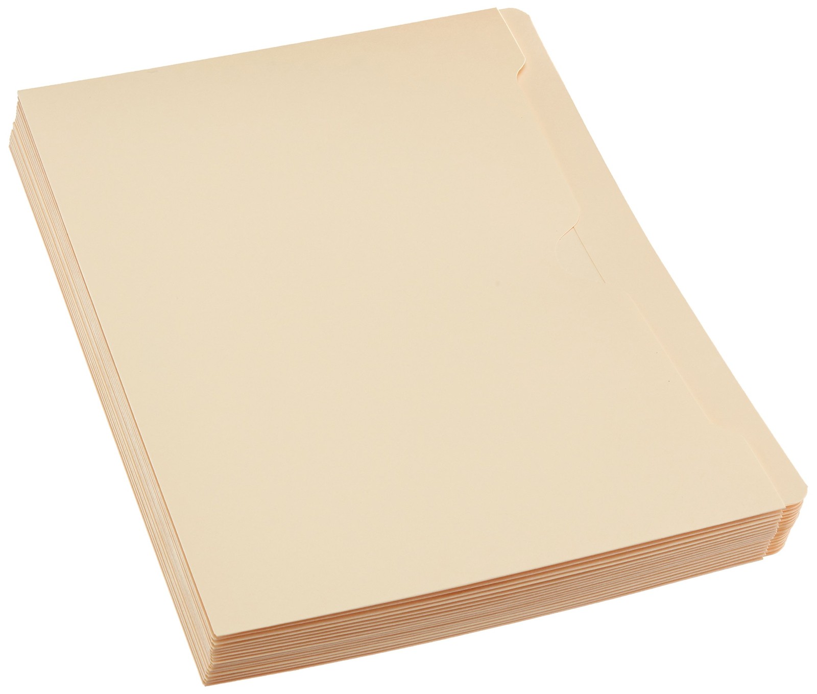 Amazon Basics File Jackets for Organizing Documents, No Expansion, Manila
