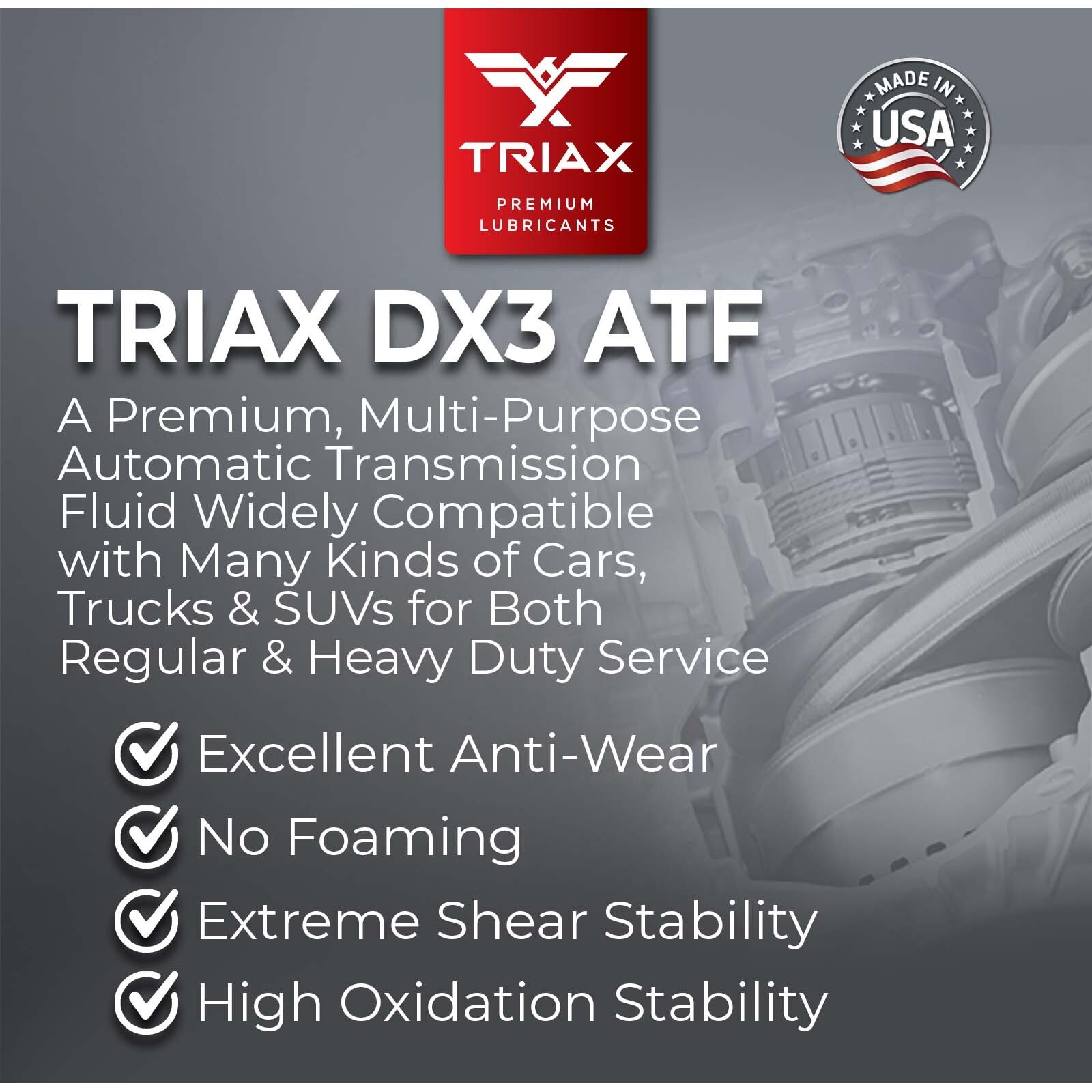 TRIAX DX3 ATF Dex III Mercon (5 Quart)
