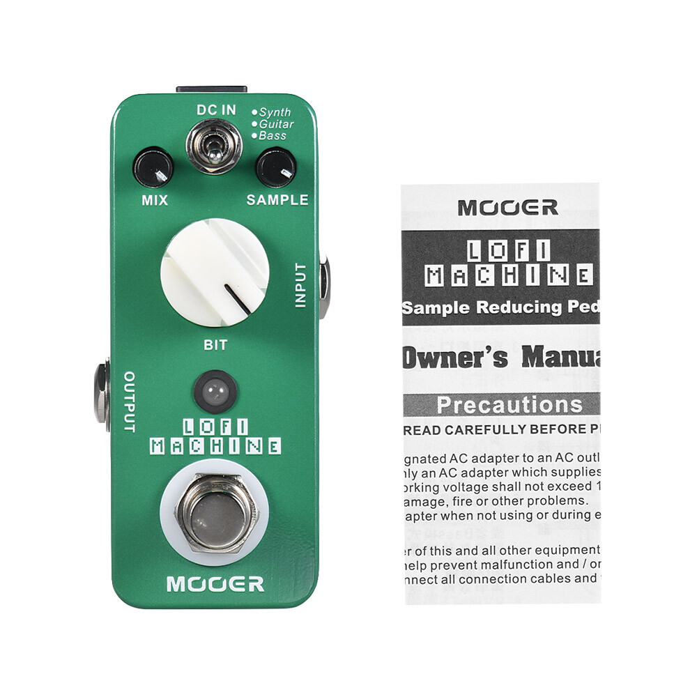 MOOER LOFI MACHINE Sampling Reducing Guitar Effect Pedal MIX / Sample / BIT