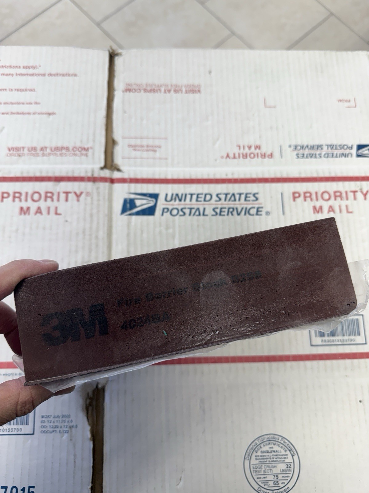 3m Firestop Block Maroon Fitted Barrier B258 3m B258 076308979393 Fire Block 1pc