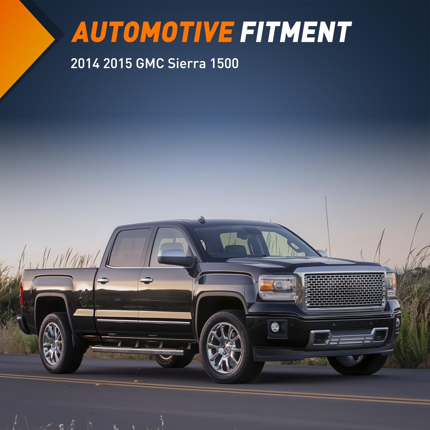 GMC Sierra 2014 2015 Fog Light Assembly Clear Vision Durable OEM Replacement