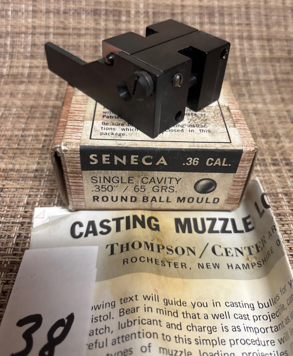 Thompson Center Seneca RB Single Cavity Bullet Mold .350  65 gr.