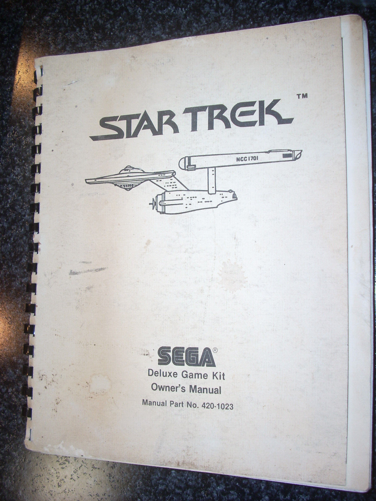SEGA STAR TREK Deluxe Game Kit Owner's Manual 420-1023 1983 134 pages Original