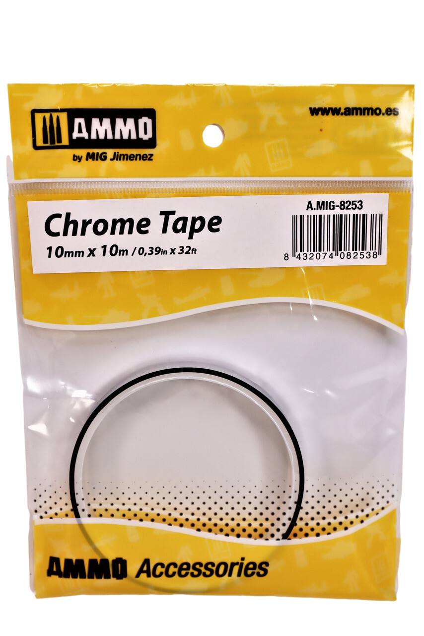 AMMO by MIG Accessories CHROME TAPE 10 mm x 10 m (0.39 in x 32.8 ft)