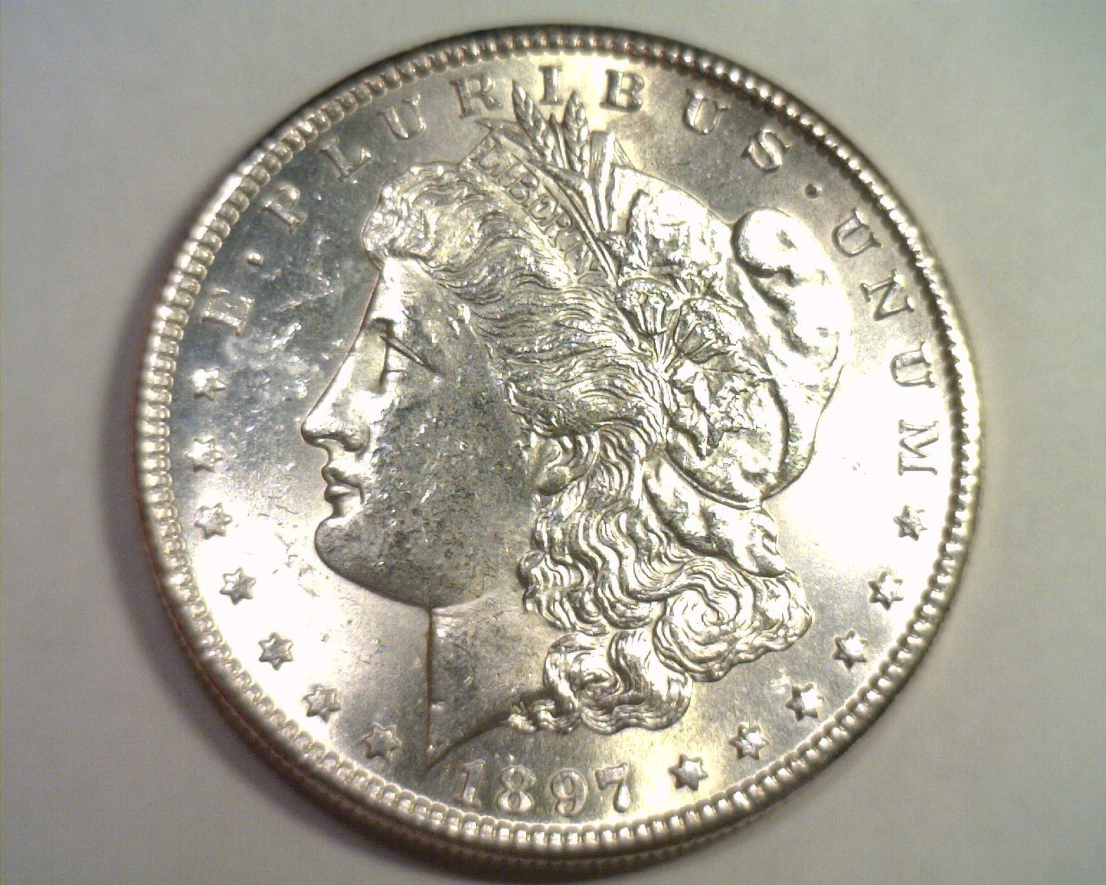 1897-S MORGAN SILVER DOLLAR NICE UNCIRCULATED+ NICE UNC+ ORIGINAL COIN BOBS COIN