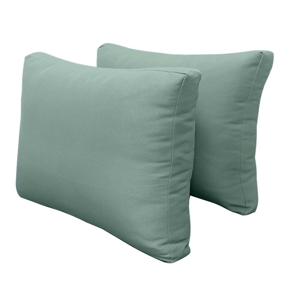 *COVER ONLY*-Style2 Outdoor Bolster Back Pillow Slipcover Knife Edge Twin-AD002