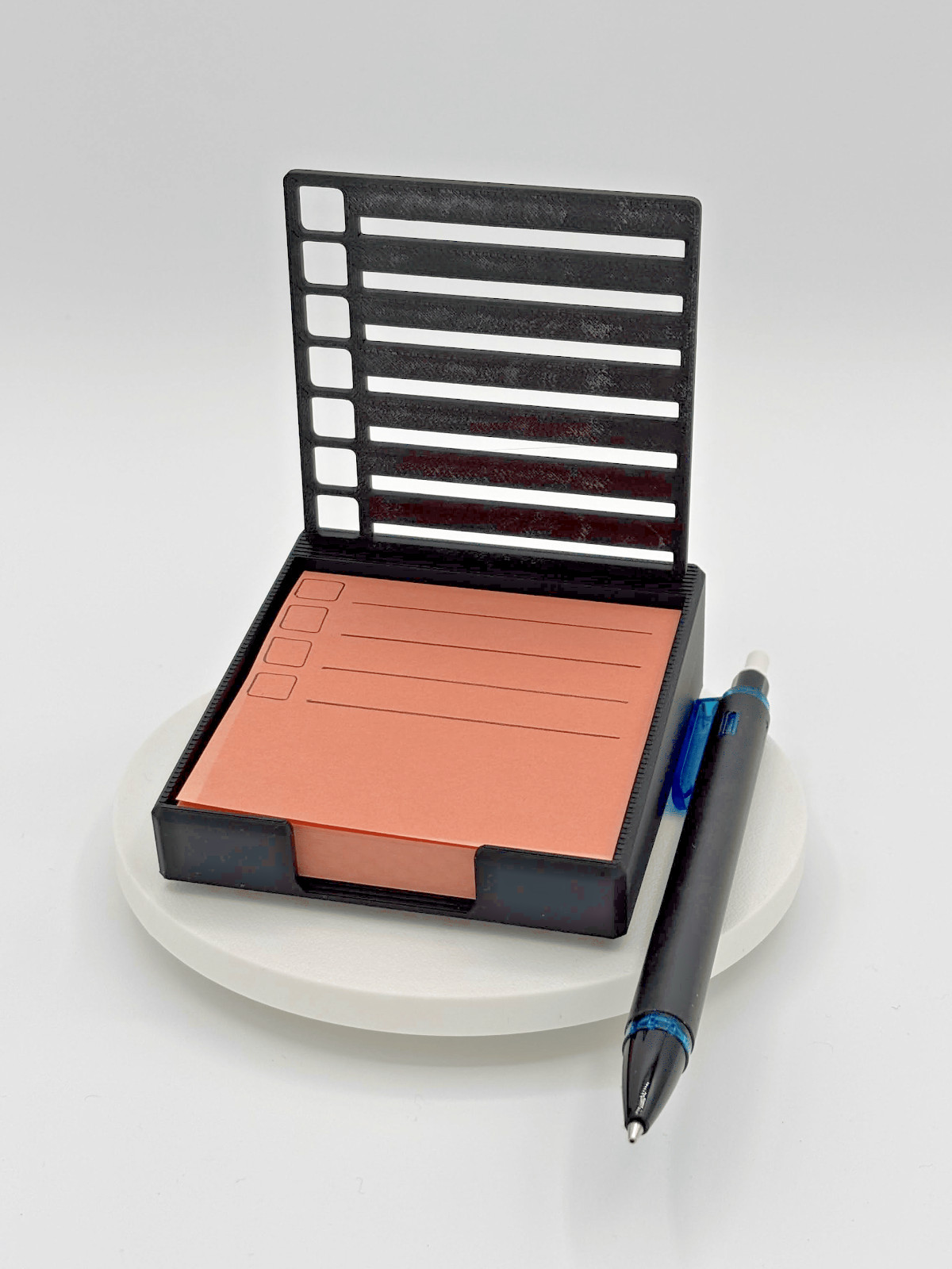 3D Printed Sticky Note Holder | Desk Organizer To-Do Stand | Office Home Gift