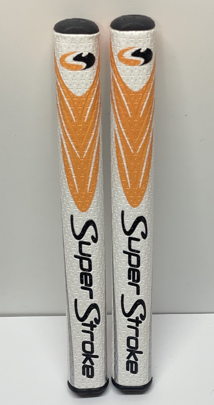 Super Stroke Mid Slim 2.0 Putter Grip Orange Black Golf Cub Handle 2 Pack