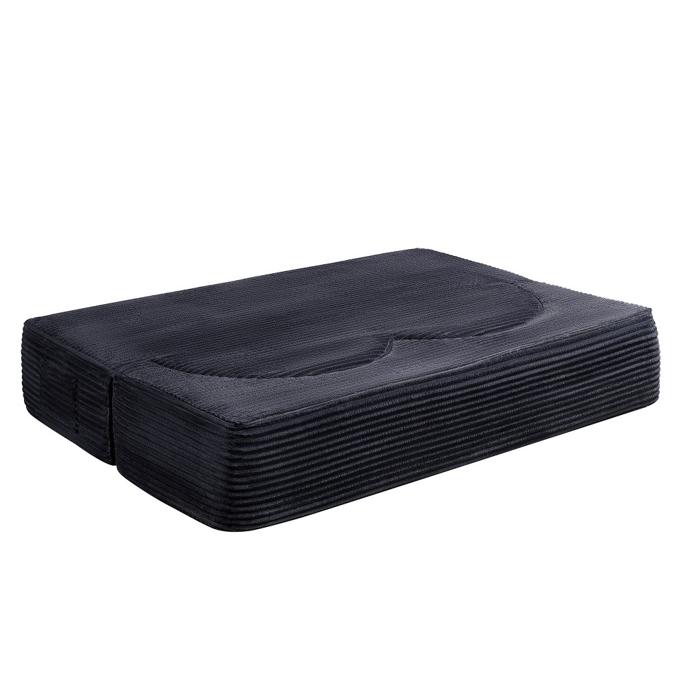 Folding Sofa Bed Corduroy Fabric Double Sofa Suitable for Offices Living Rooms
