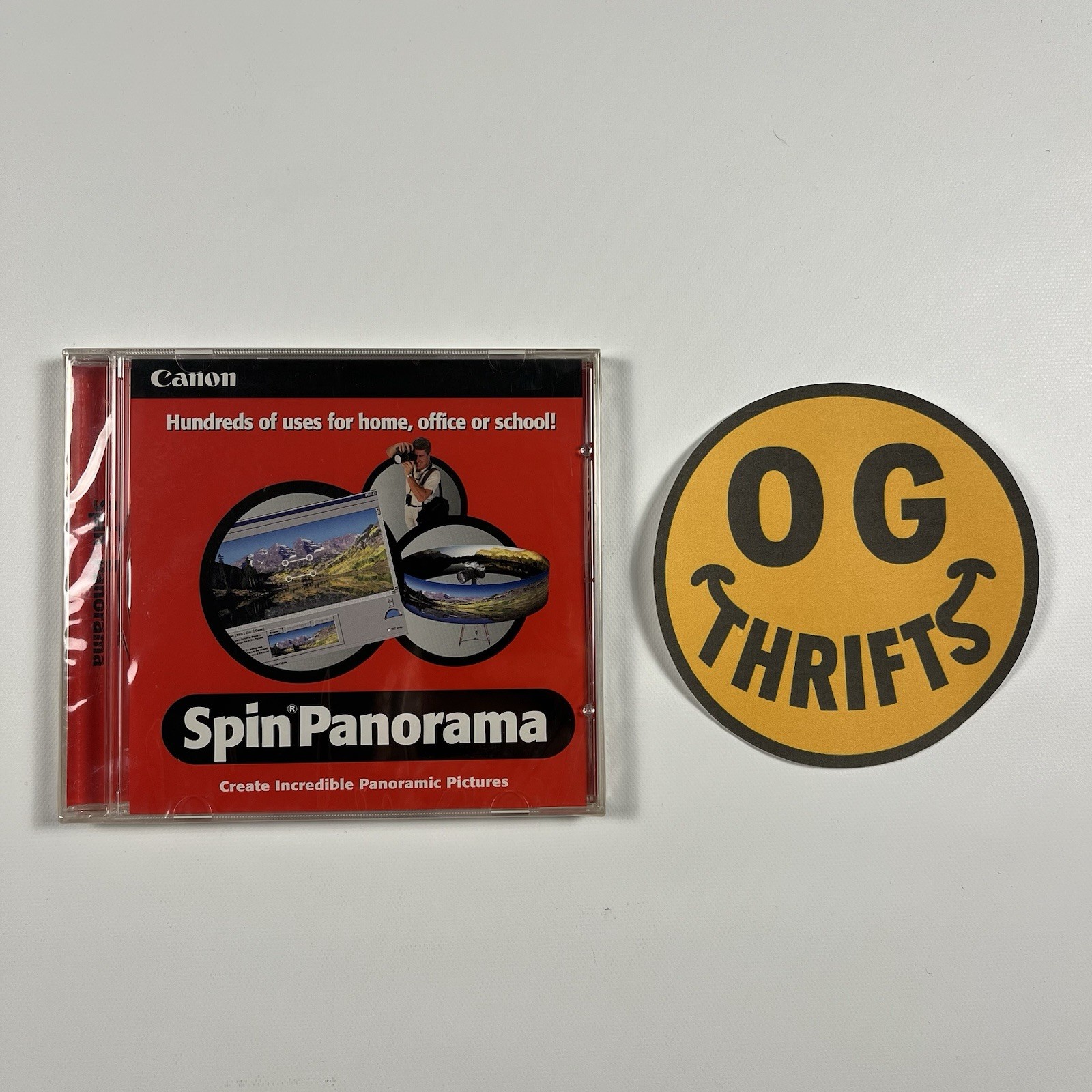 NEW & SEALED Canon Spin Panorama Software CD-ROM Panoramic Photo Creator Mac/PC