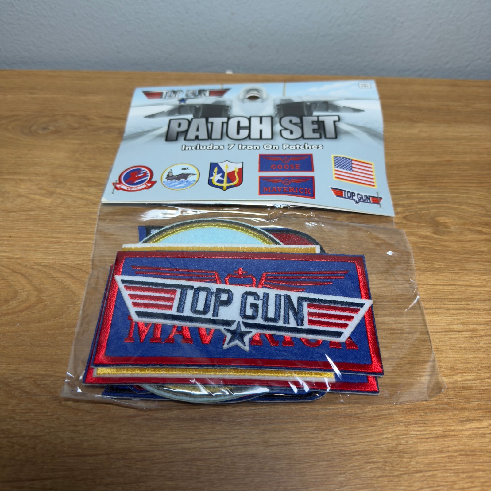 Top Gun Movie Set of 7 Maverick Iron On patches Spirit Halloween Cosplay Costume