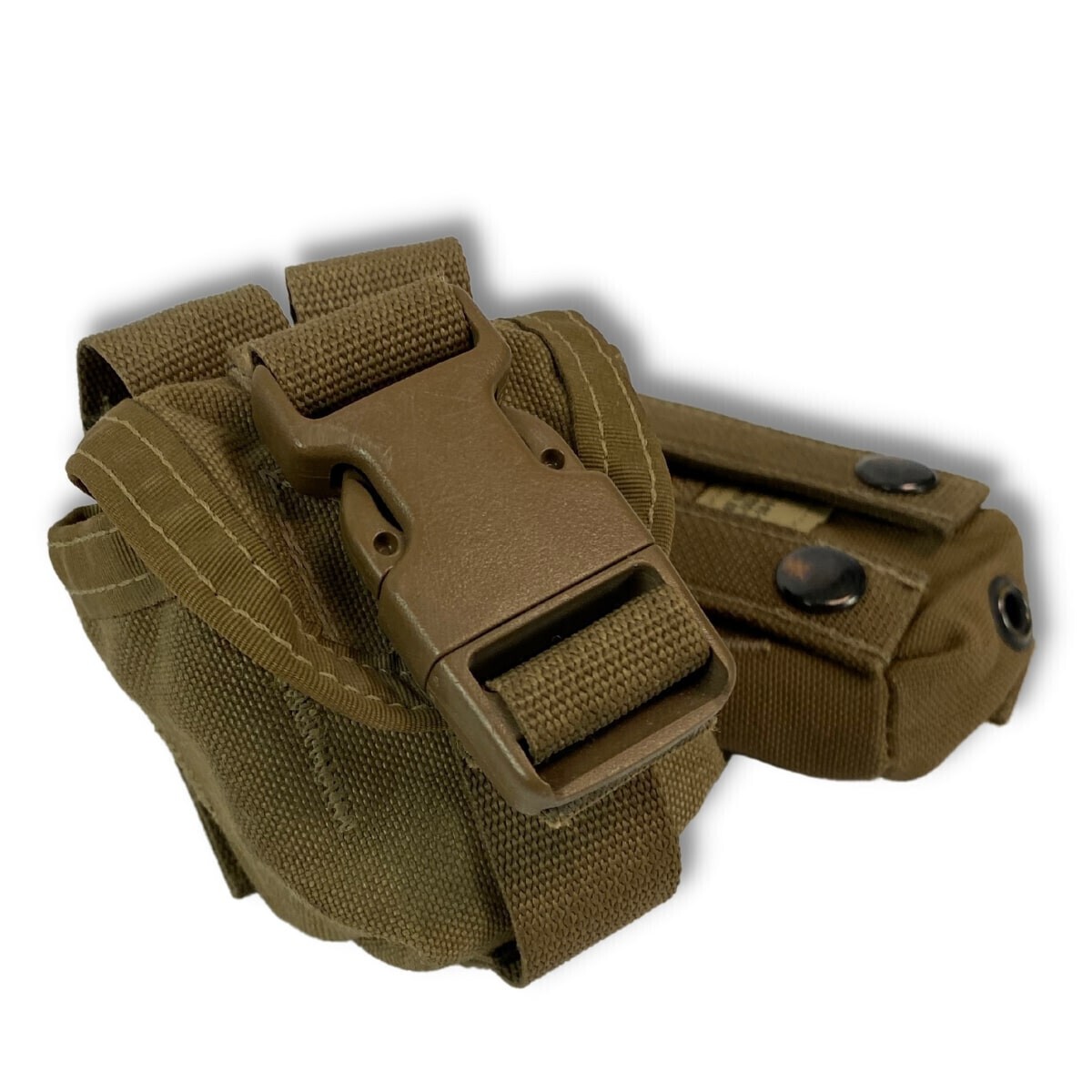 Lot of 2 USMC M-67 Grenade Pouches Coyote Brown MOLLE ILBE NSN 8465-01-558-5185