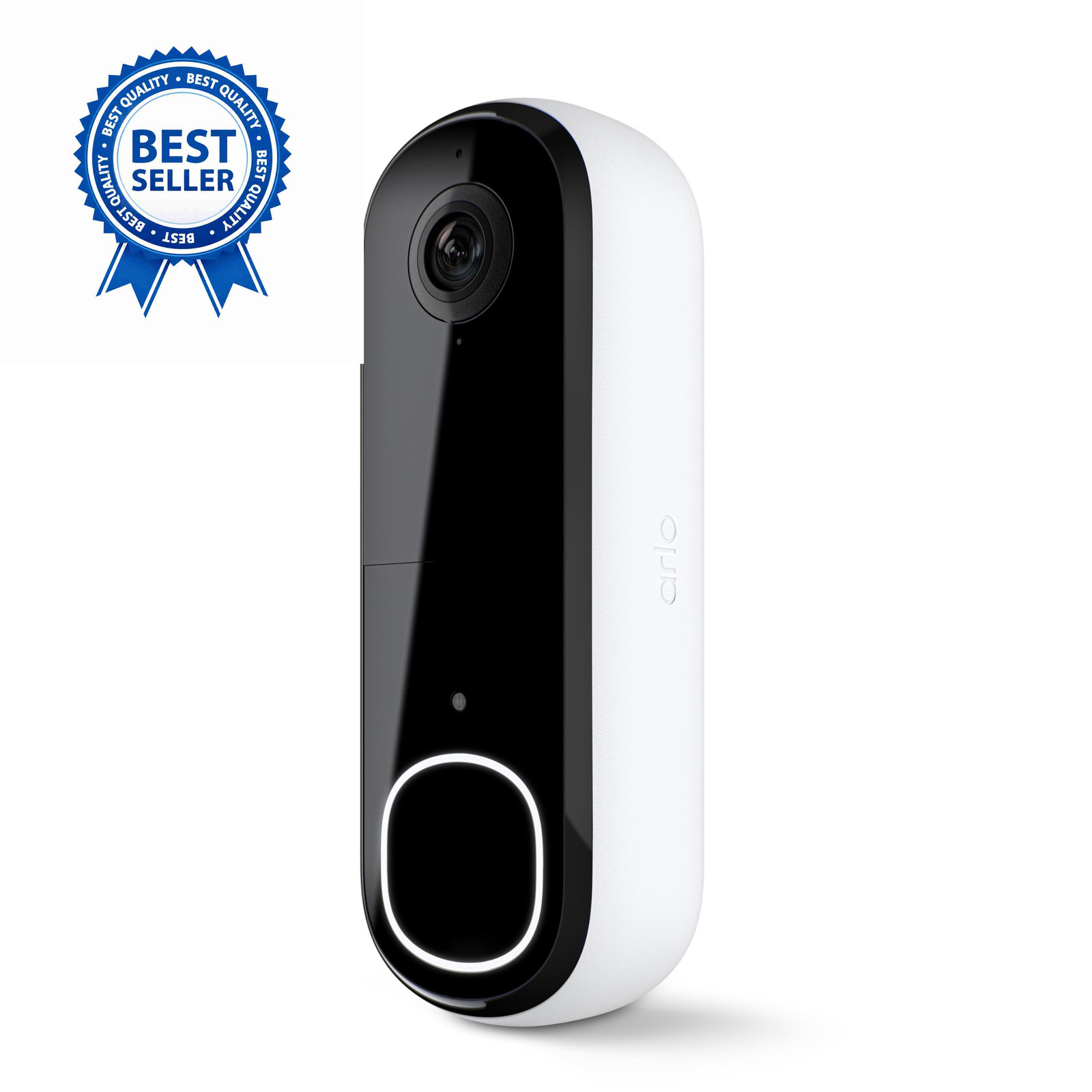 Arlo Video Doorbell 2K (2nd Gen, Latest Release), Wireless or Wired, White