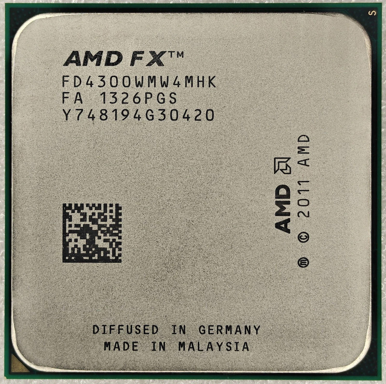 AMD FX-4300 FD4300WMW4MHK Quad-Core 3.8GHz-4.0GHz AM3+ Processor 4C CPU Tested