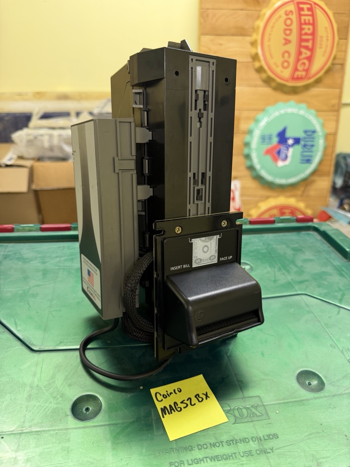 coinco mag52bx  bill acceptor mdb 24v  1 dollar only