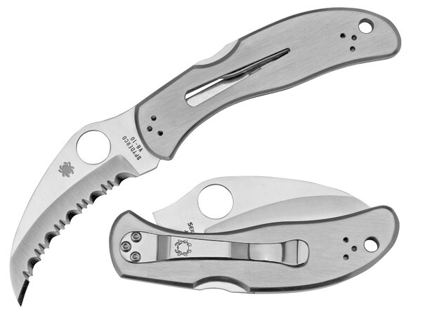 Spyderco C08S Harpy Folding Knife 2.75" Hawkbill Serrated Blade