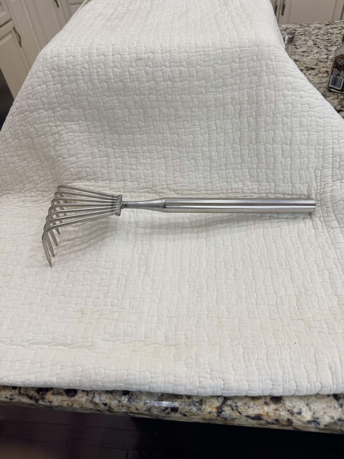 Stainless Steel Fan Rake / Shrub Leaf Rake Head