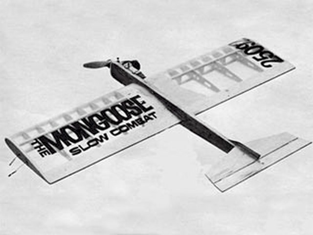 Dick Mathis Mongoose Laser Cut Slow Combat Kit - Control Line Model Airplane