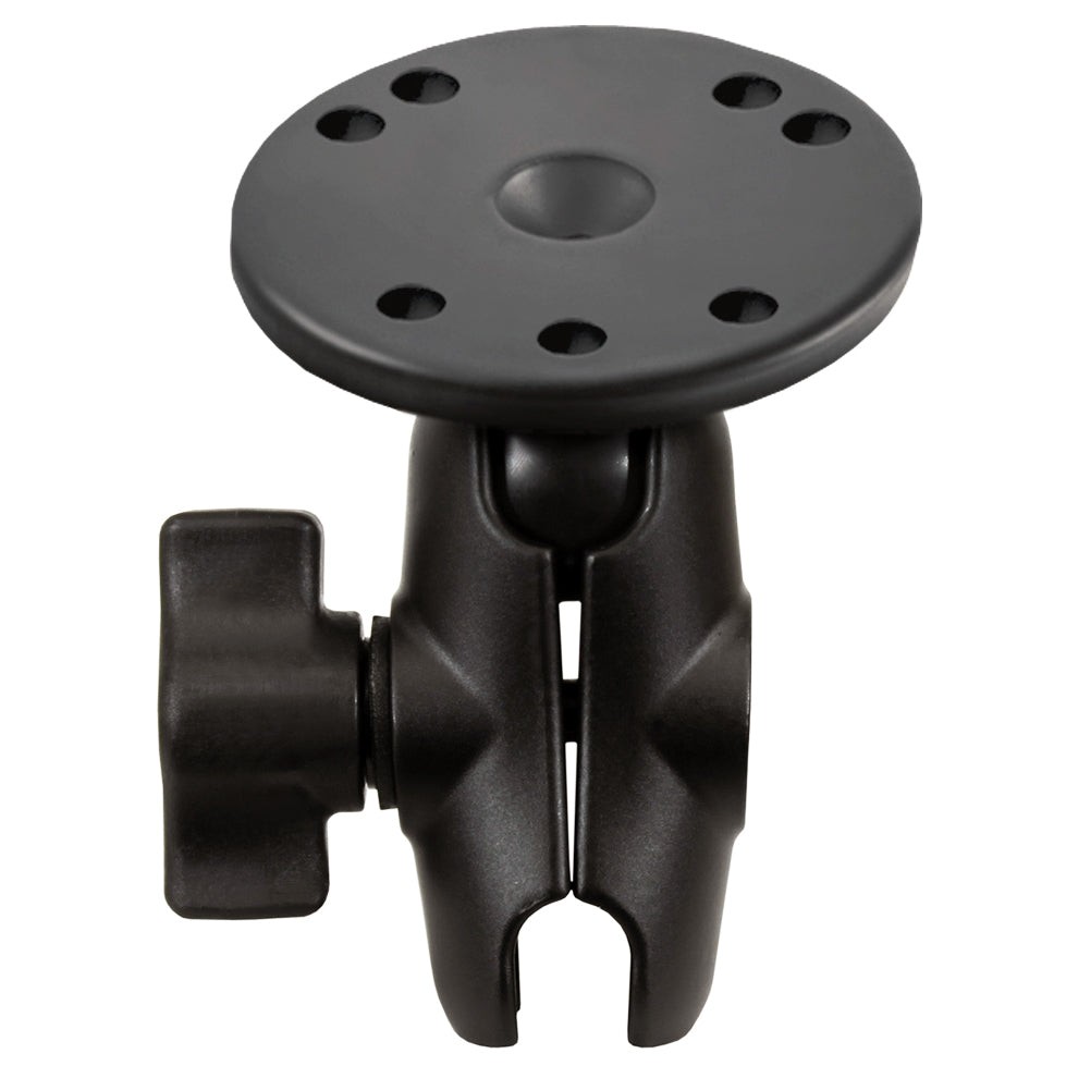 RAM-B-103U-A  RAM Double Socket Arm with Round Plate - B Si...
