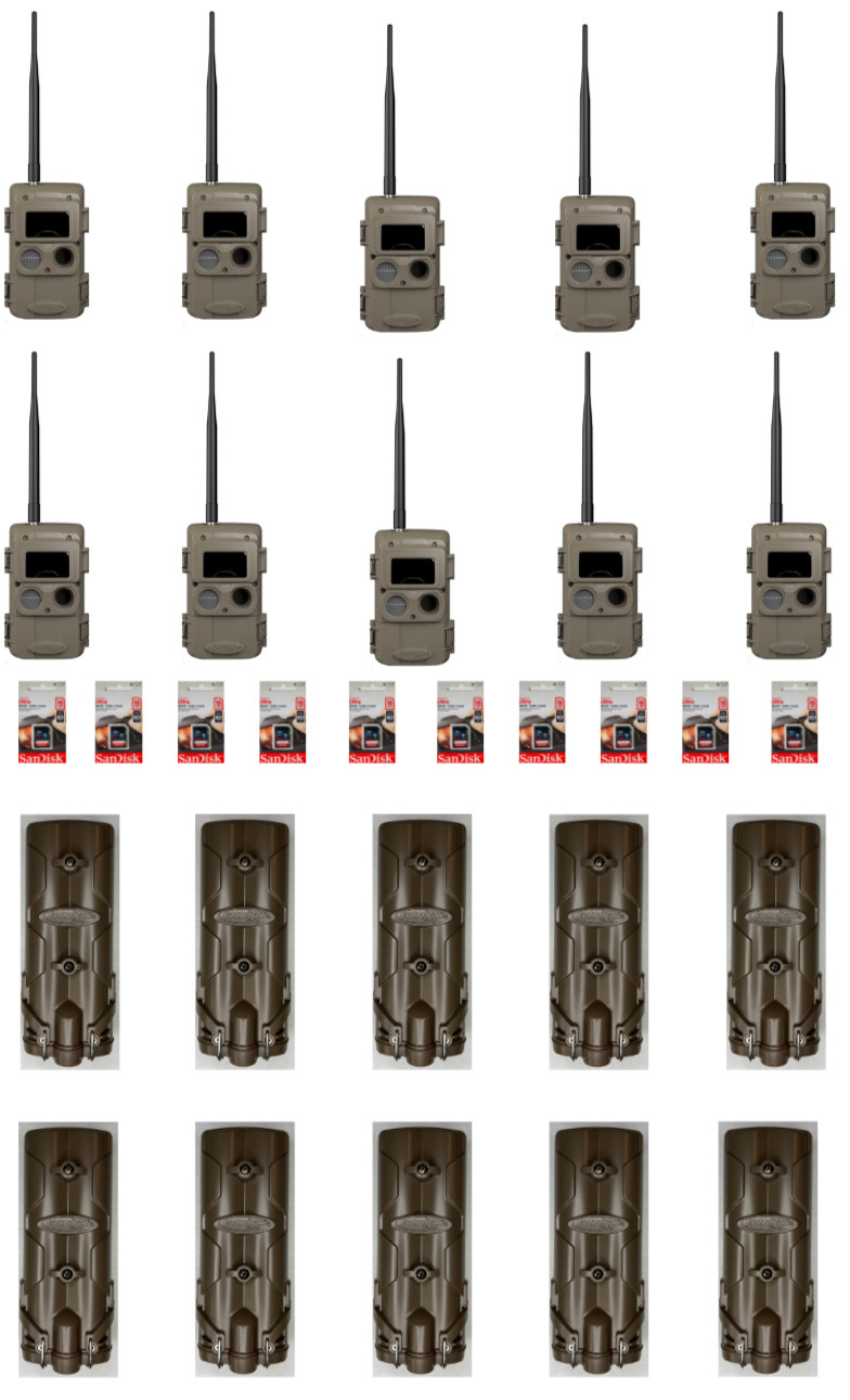 Cuddeback Cuddelink 10 L Series Long Range IR Cameras Battery PowerBank SD Cards