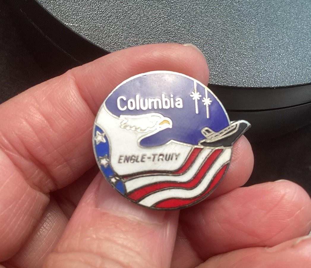 Columbia Engle Truly NASA Space Shuttle Mission Collectible Lapel Hat Pin
