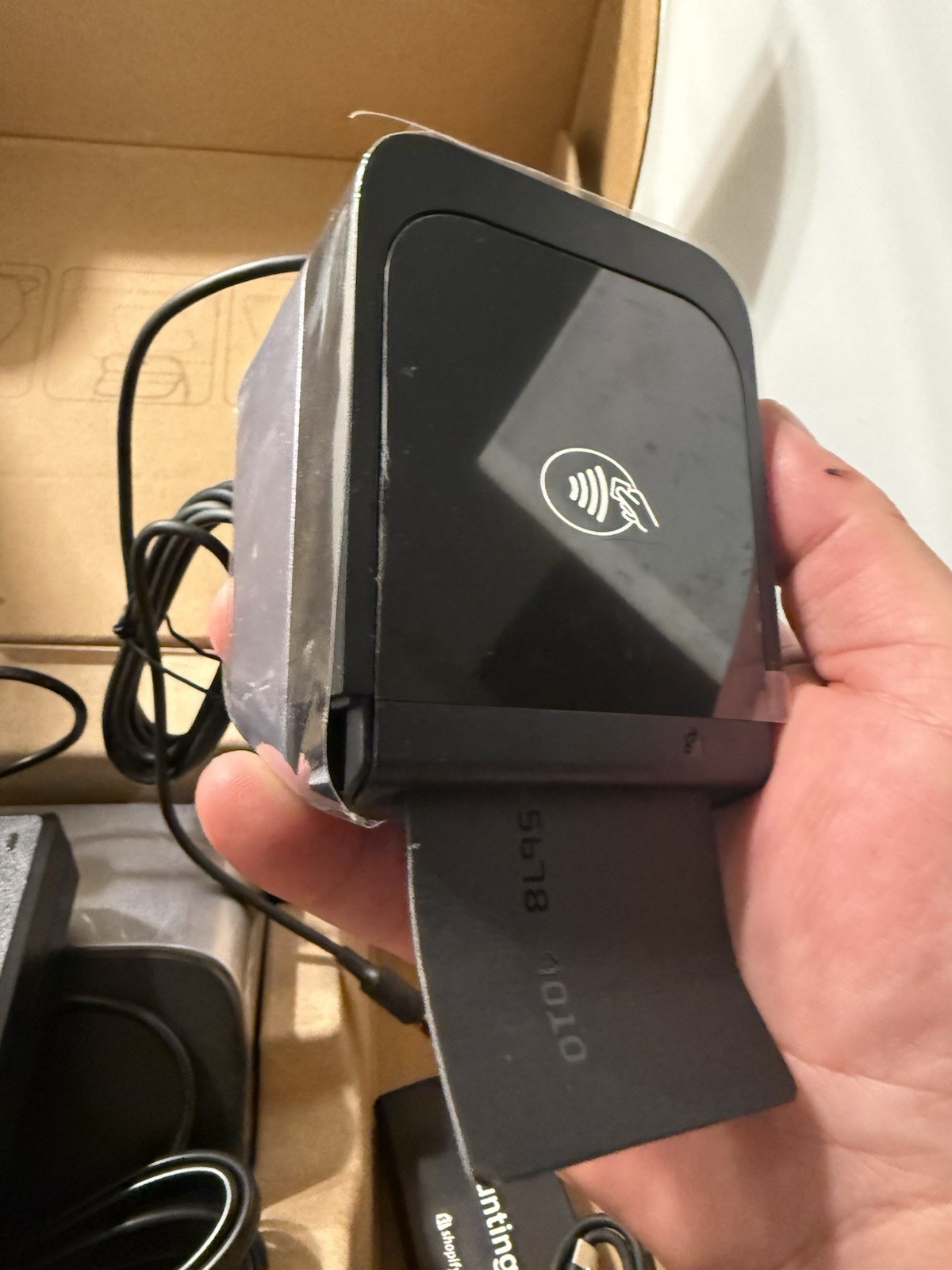 Shopify POS Tablet Stand With Card Reader NEW (Opened Box)