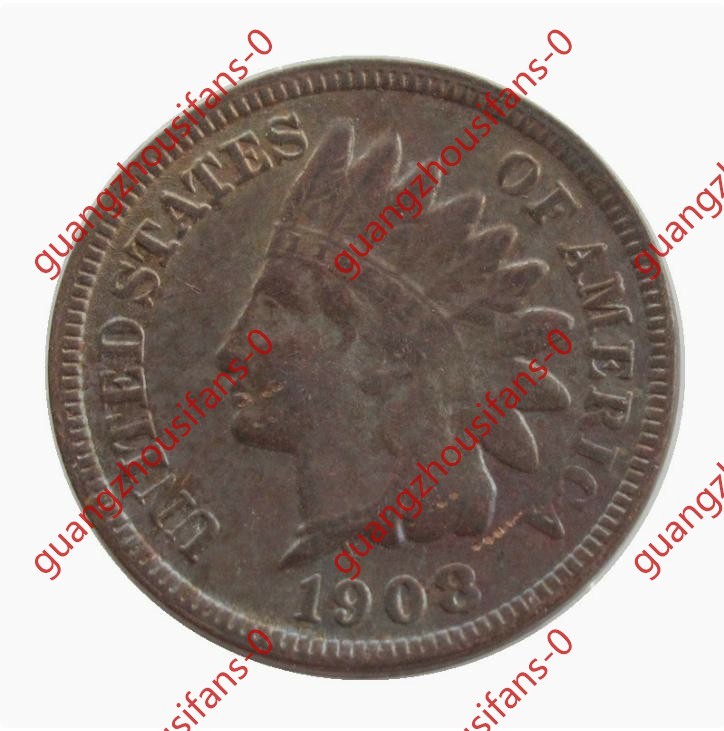 ---1908-S Indian Head Cent Penny Extremely Fine As shown in the figure---