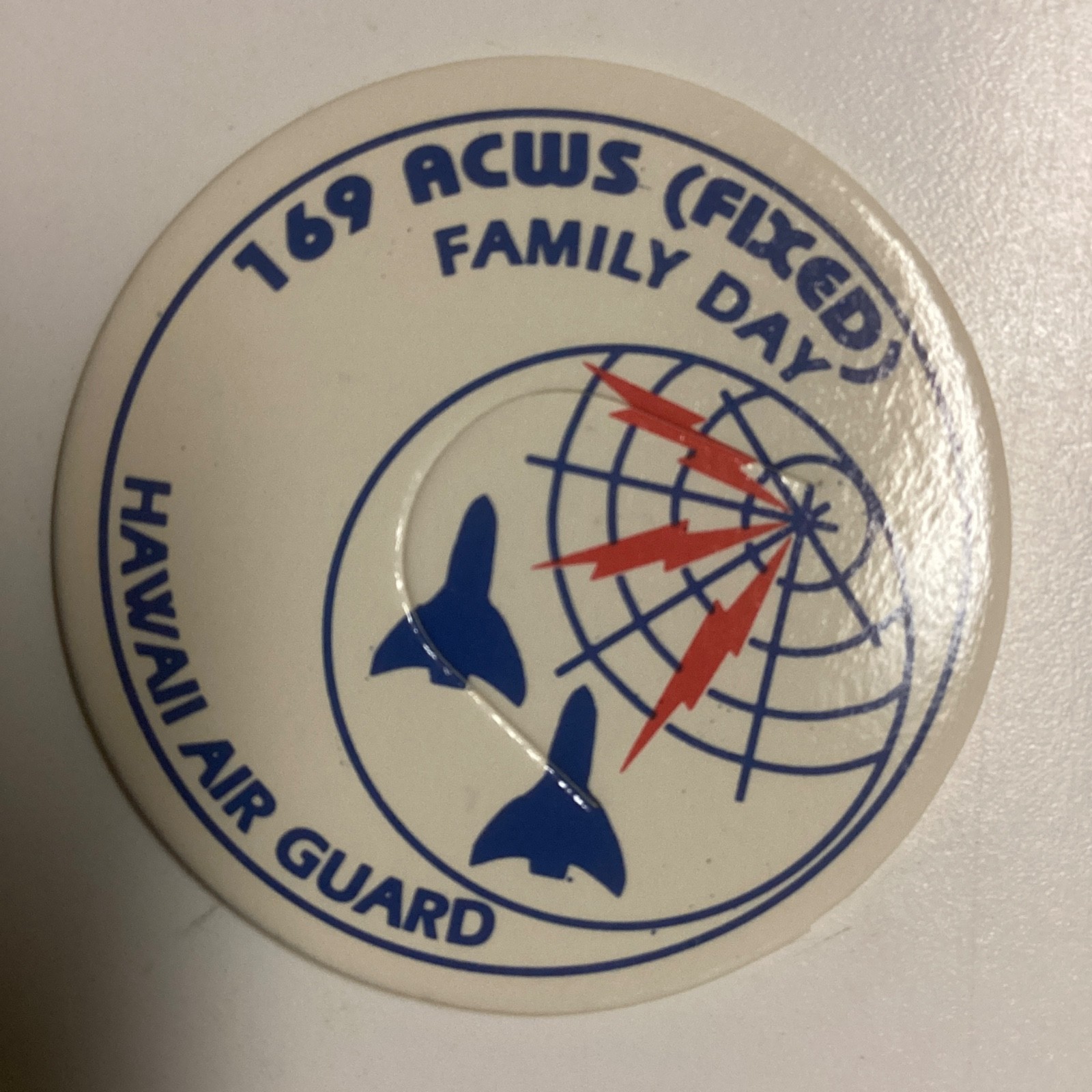 Vintage 169 ACWS Family Day Hawaii Air Guard POG Milk Cap 1993 NEW Military