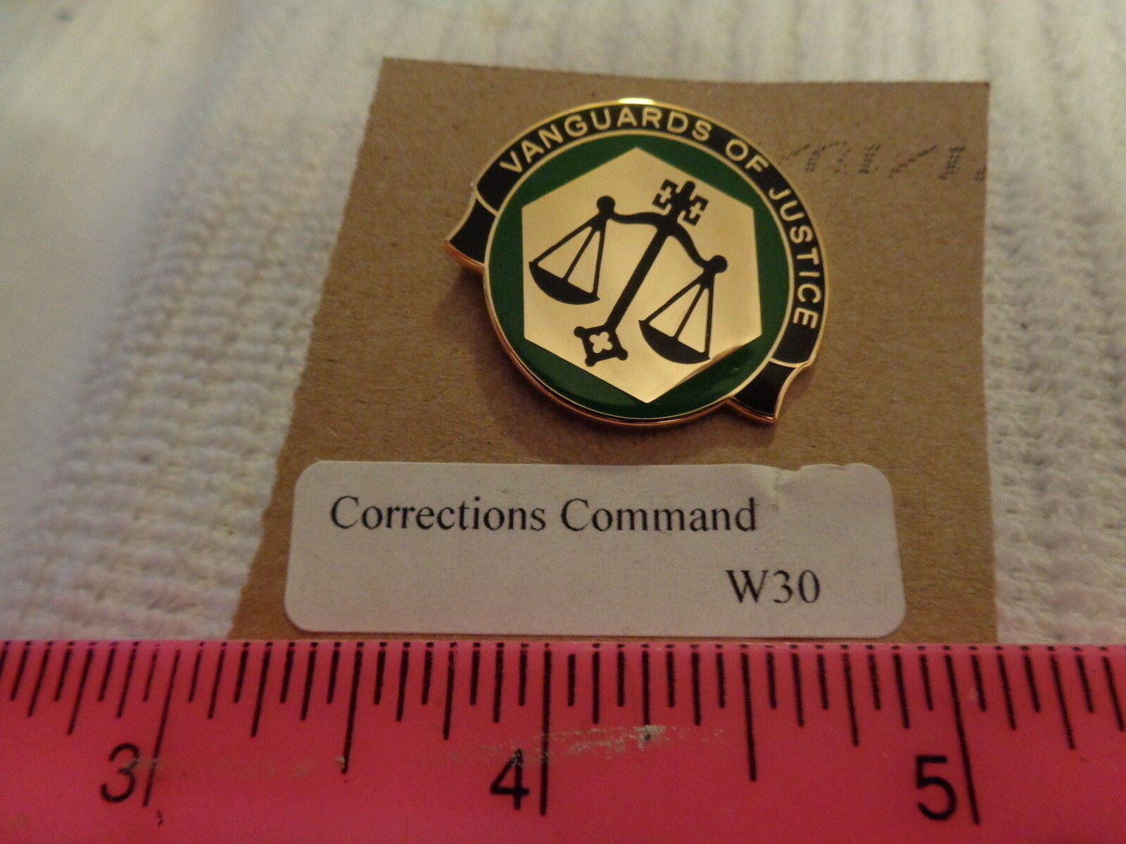 Corrections Command W30 Unit Crest, DI, DUI (DRAW#S18)