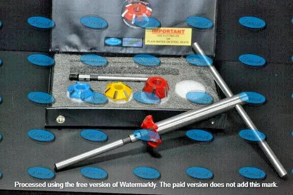 VALVE SEAT CUTTER KIT MODREN MOTOTRCYCLES,CARS 27m-30m 45* 28m-26m 60* CARBIDE
