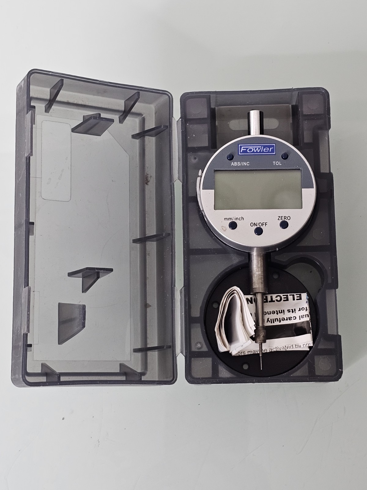 Fowler Digital Indicator Measuring Range: 0~12.7mm/0.5", 25.4mm/1.0"