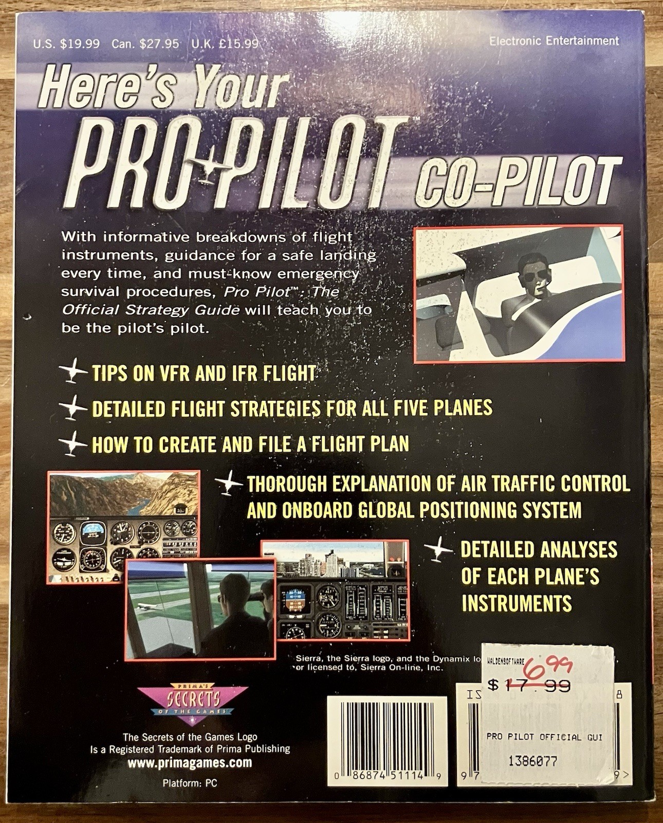 Prima’s Official Strategy Guide for Sierra Pro Pilot Flight Simulator Windows/PC