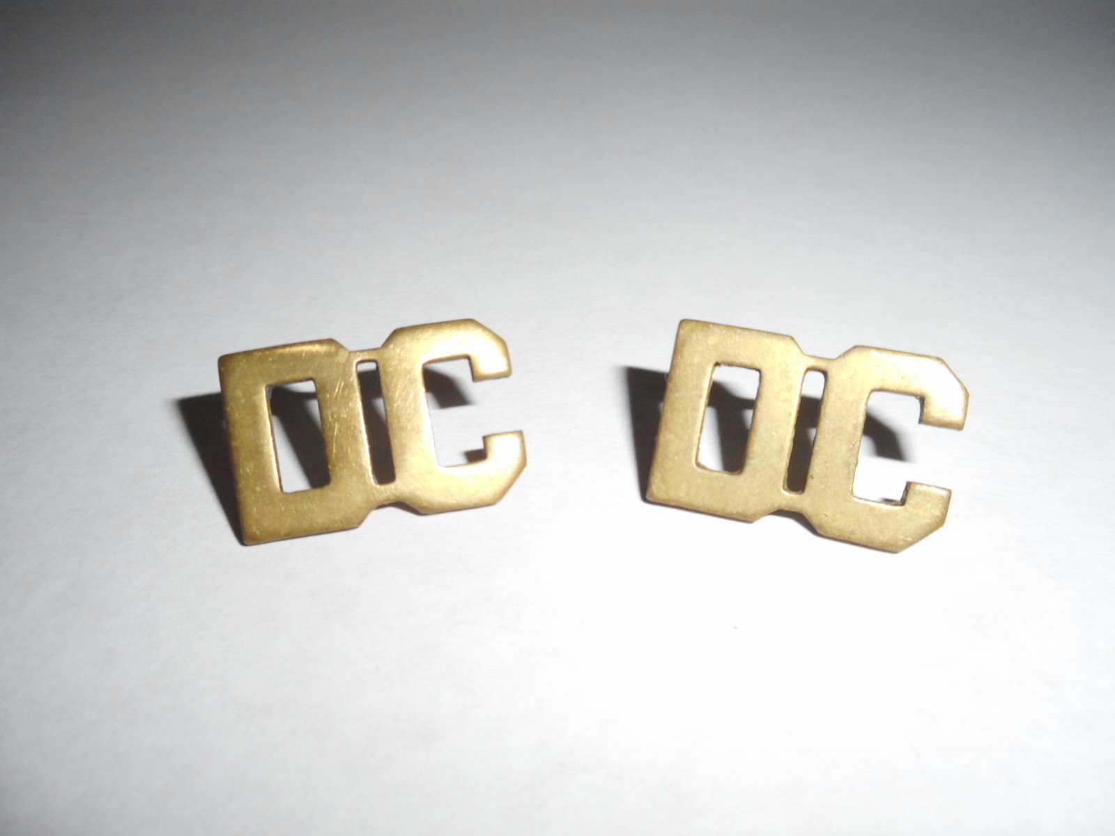 Vintage Pair Of DC Collar Insignias