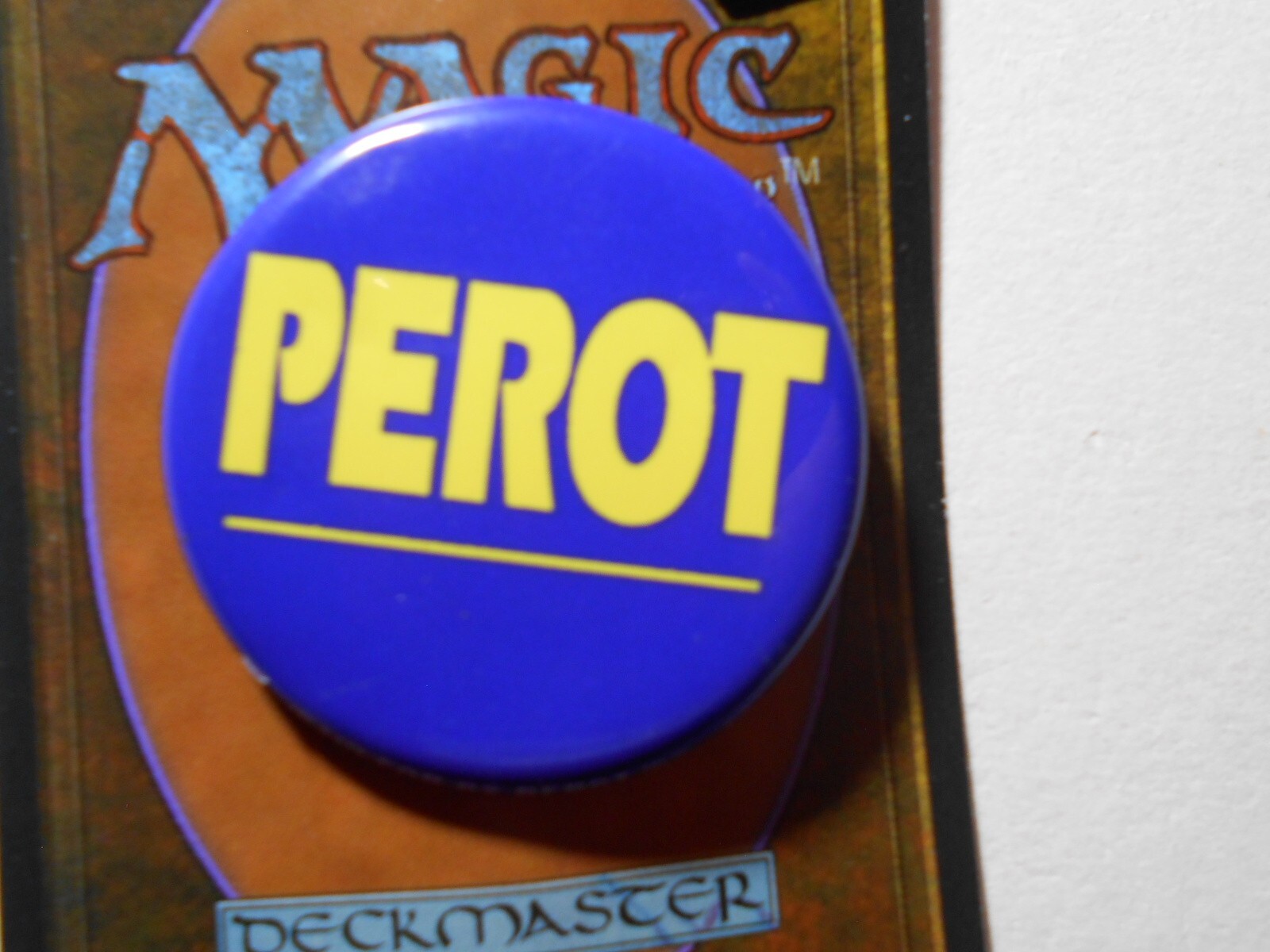1-5/8" blue Perot 1992 litho pinback button
