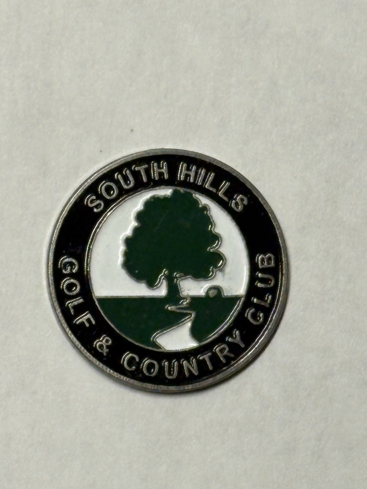 South Hills Golf & Country Club Double-Sided Coin Golf Marker - Fond du Lac, WI